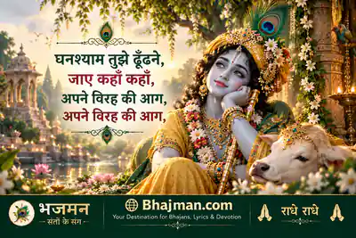 घनश्याम तुझे ढूँढने जाए कहाँ कहाँ भजन लिरिक्स